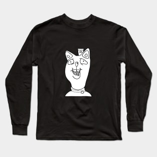 Burgerpants Undertale Simple Black and White Design Long Sleeve T-Shirt